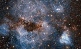 Early star birth nebula