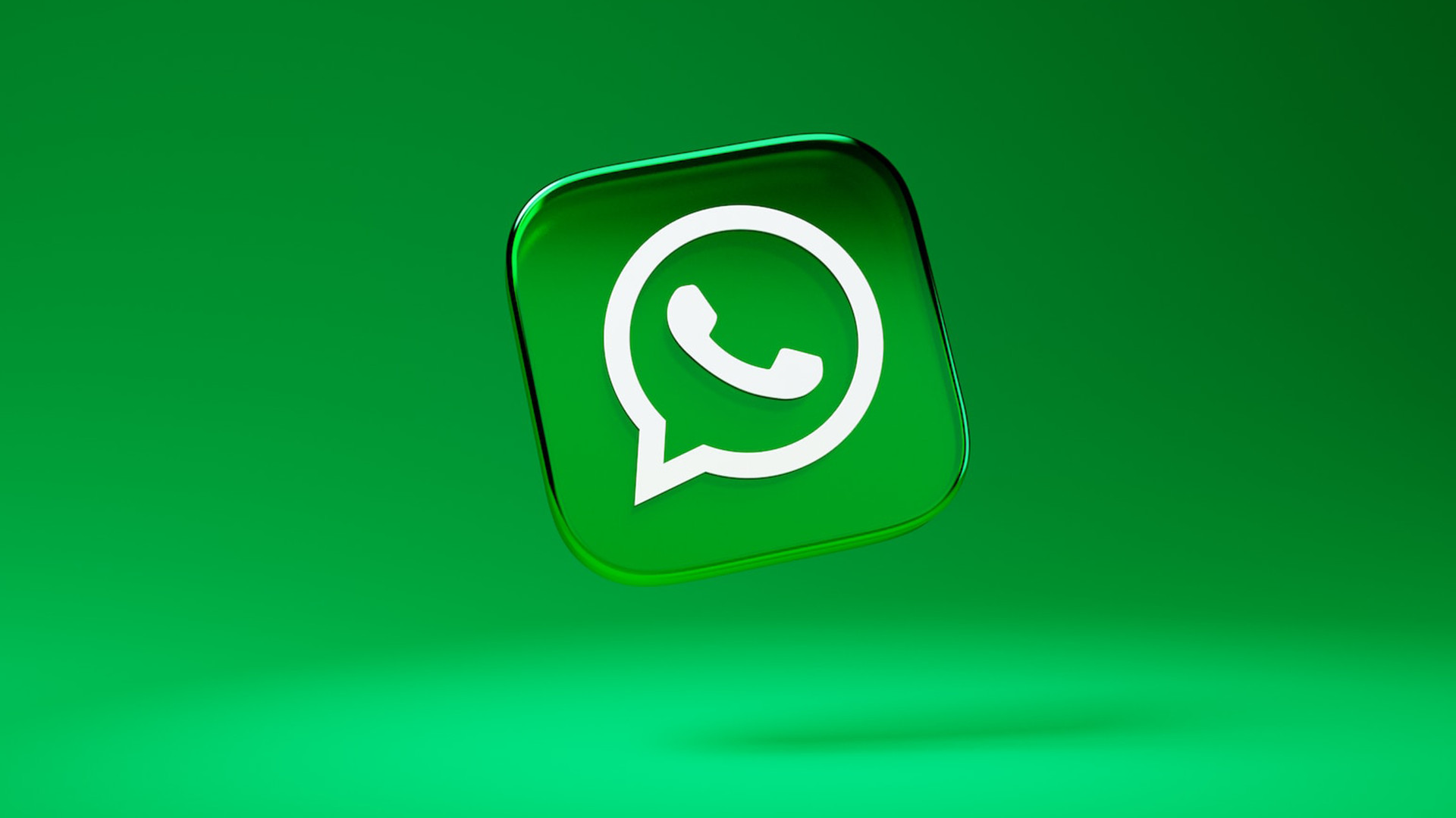 Logotipo de WhatsApp sobre un fondo verde