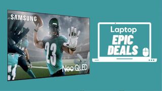 Super Bowl TV sales against green background