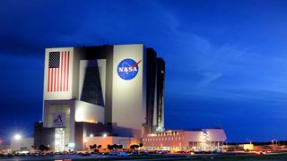 NASA's Vehicle Assembly Building at Kennedy Space Center, Florida.
