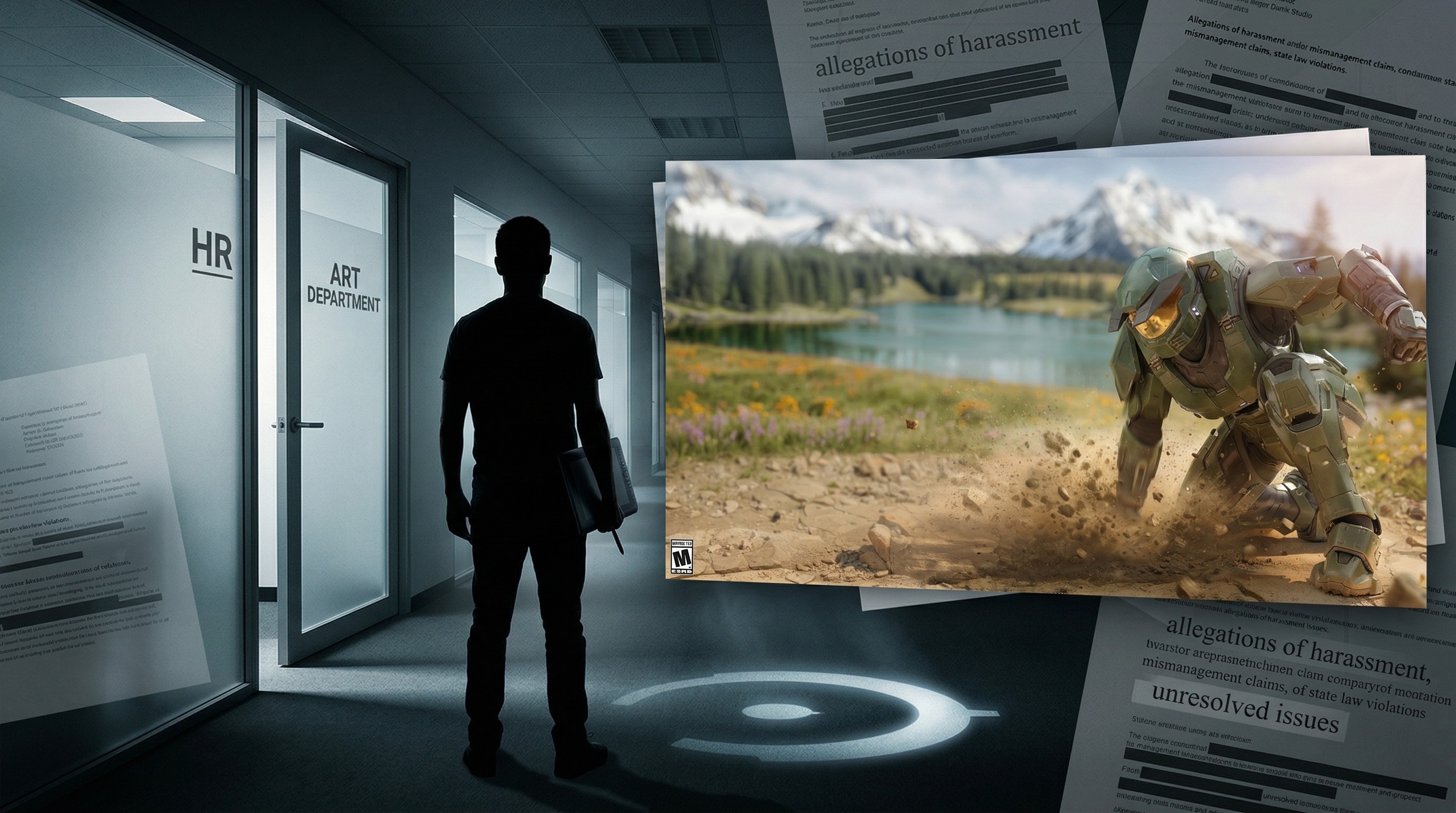 Image conveying Halo studio allegations