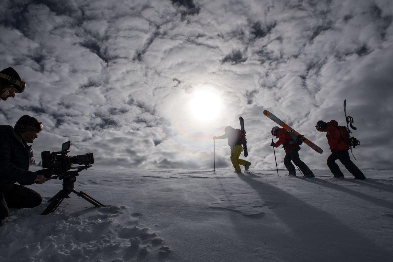 The making of a ski movie. 