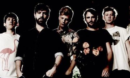 Foals (from left to right): Edwin Congreave, Yannis Philippakis, Jack Bevan, Jimmy Smith, and Walter Gervers