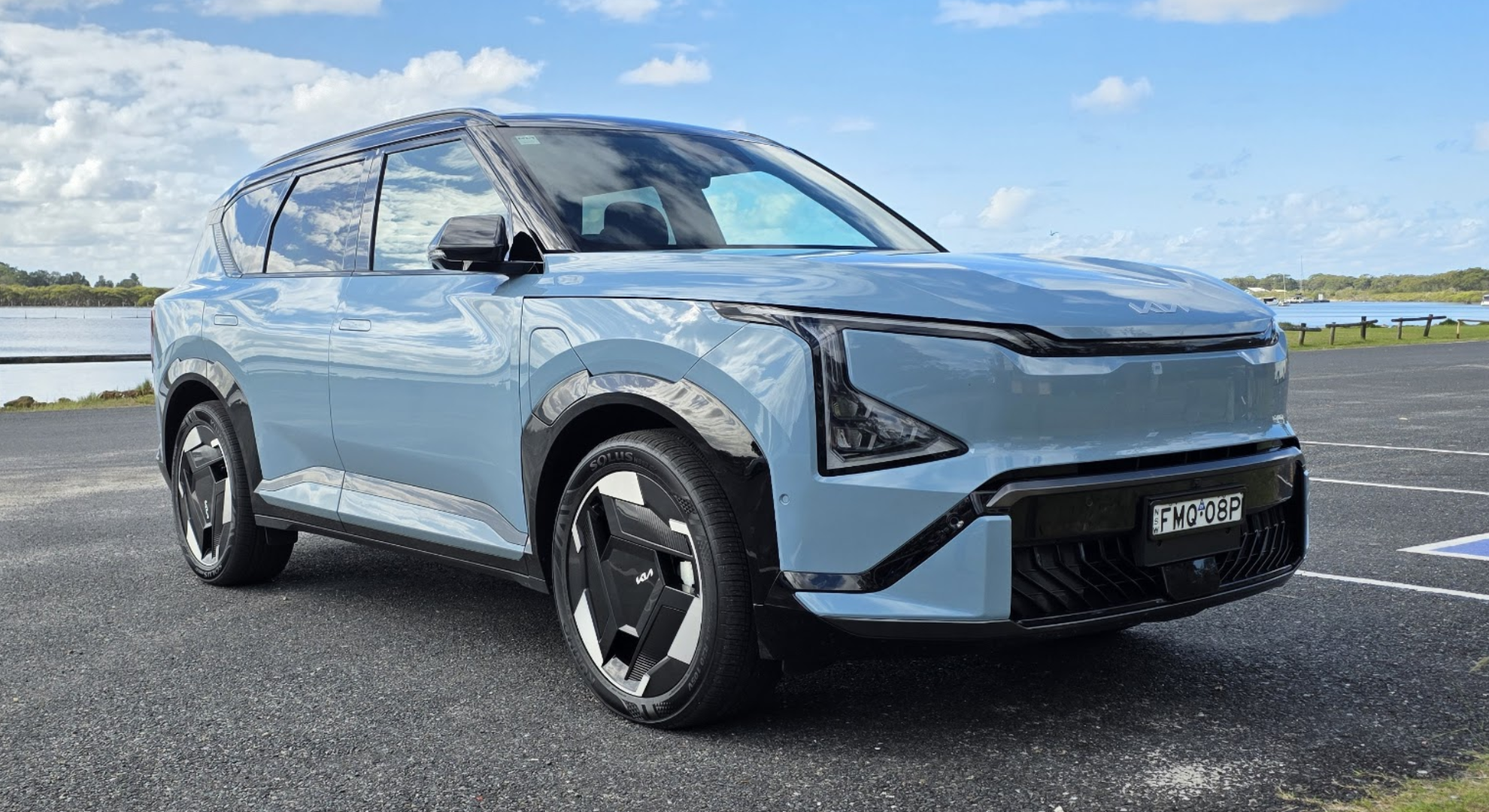The front of the Kia EV5