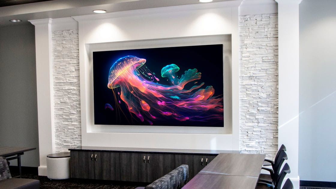 A video wall using Neoti technology.