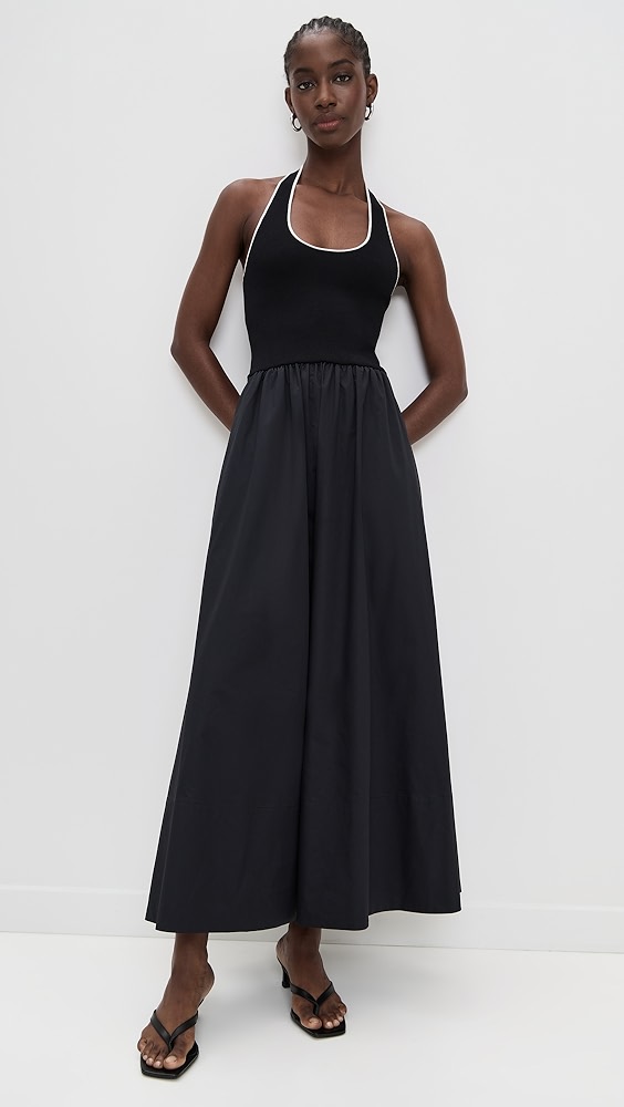 St. Agni Halter Gathered Dress