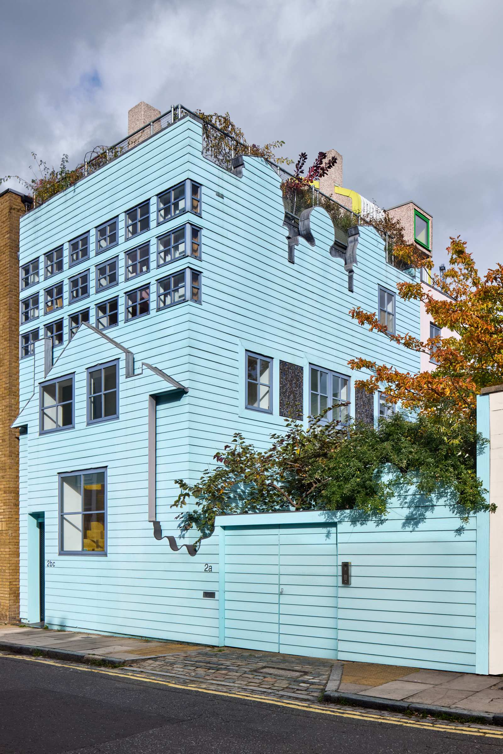The Blue House in Bethnal Green designed by Sean Griffiths of FAT Architecture Hemingway+K