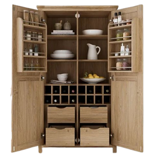 Dunelm oak freestanding pantry cupboard