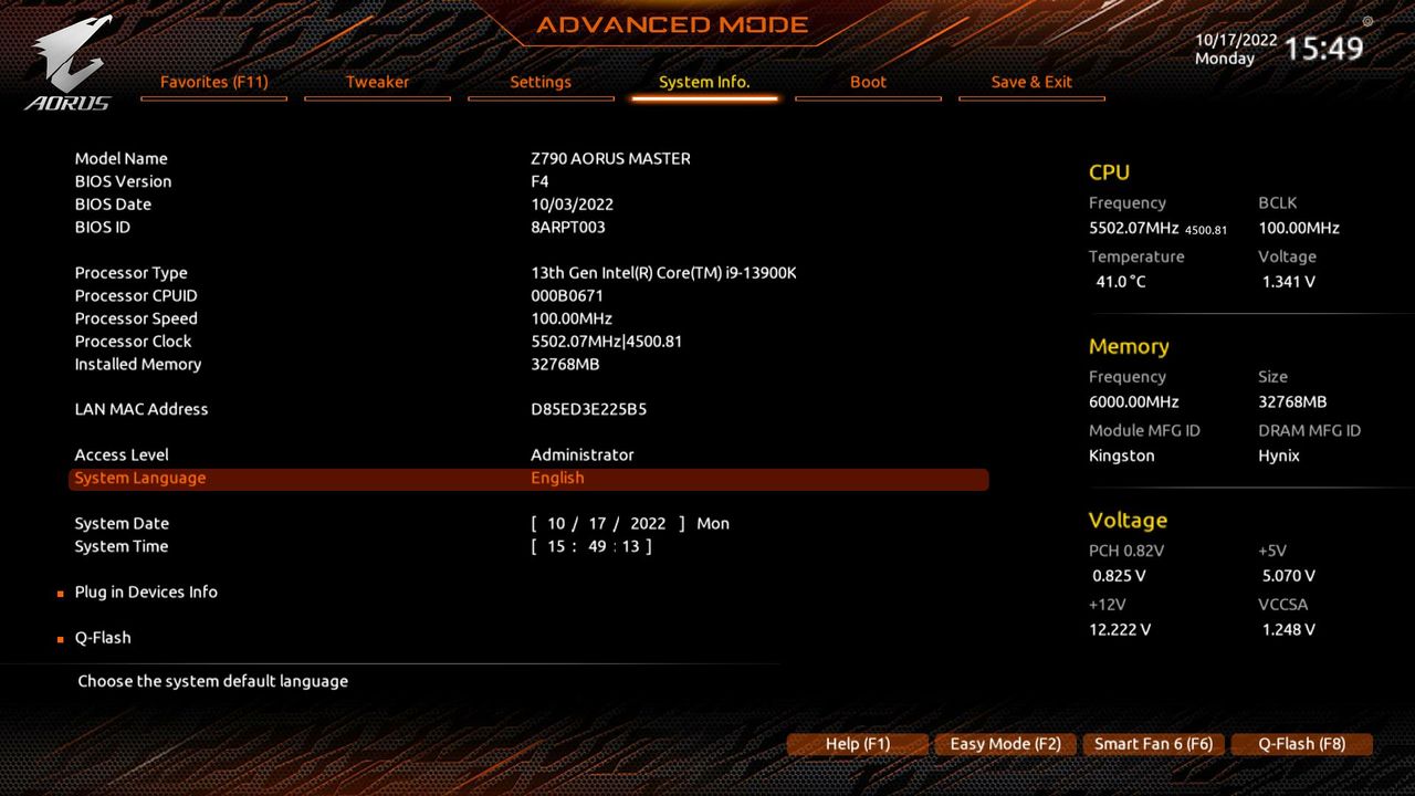 Gigabyte Z790 Aorus Master