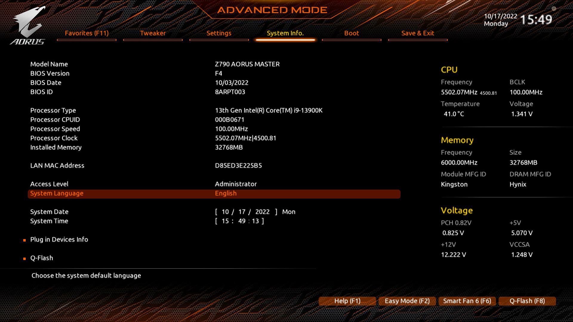 Gigabyte Z790 Aorus Master