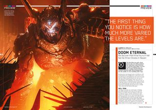 Doom Eternal is played to death in OPM issue 172.