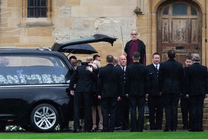 Family attend the funeral of police officer Andrew Harper