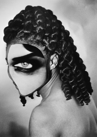 Black Girl with Eye, (1992) from About Face series