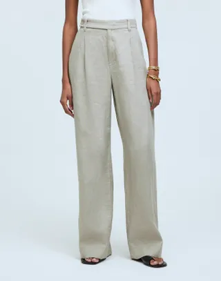 The Harlow Wide-Leg Pant in 100% Linen