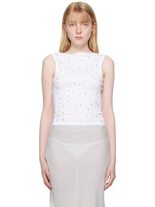 White Shanti Tank Top