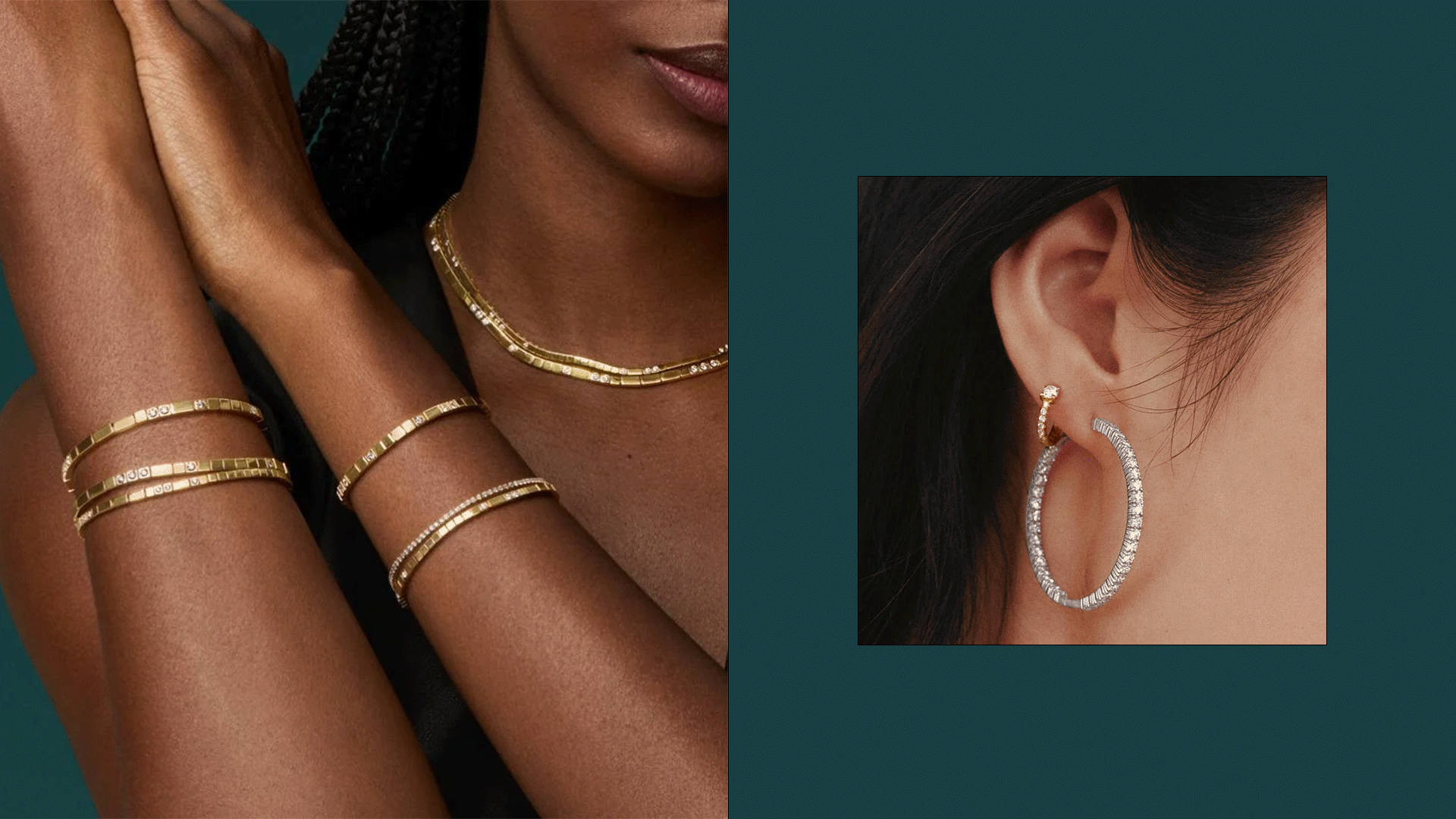 Collage Image of Holiday Jewelry Gifts From Brilliant Earth