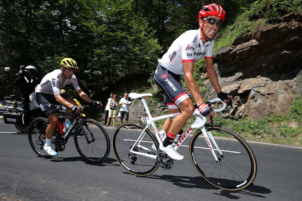 Alberto Contador and Mikel Landa on the attacks during stage 13 of the Tour de France
