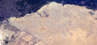 Pyramids Seen from the International Space Station