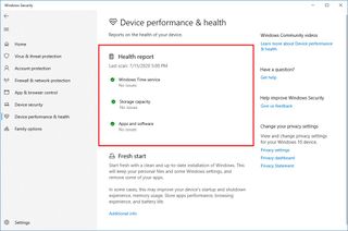 Windows Security Health Report