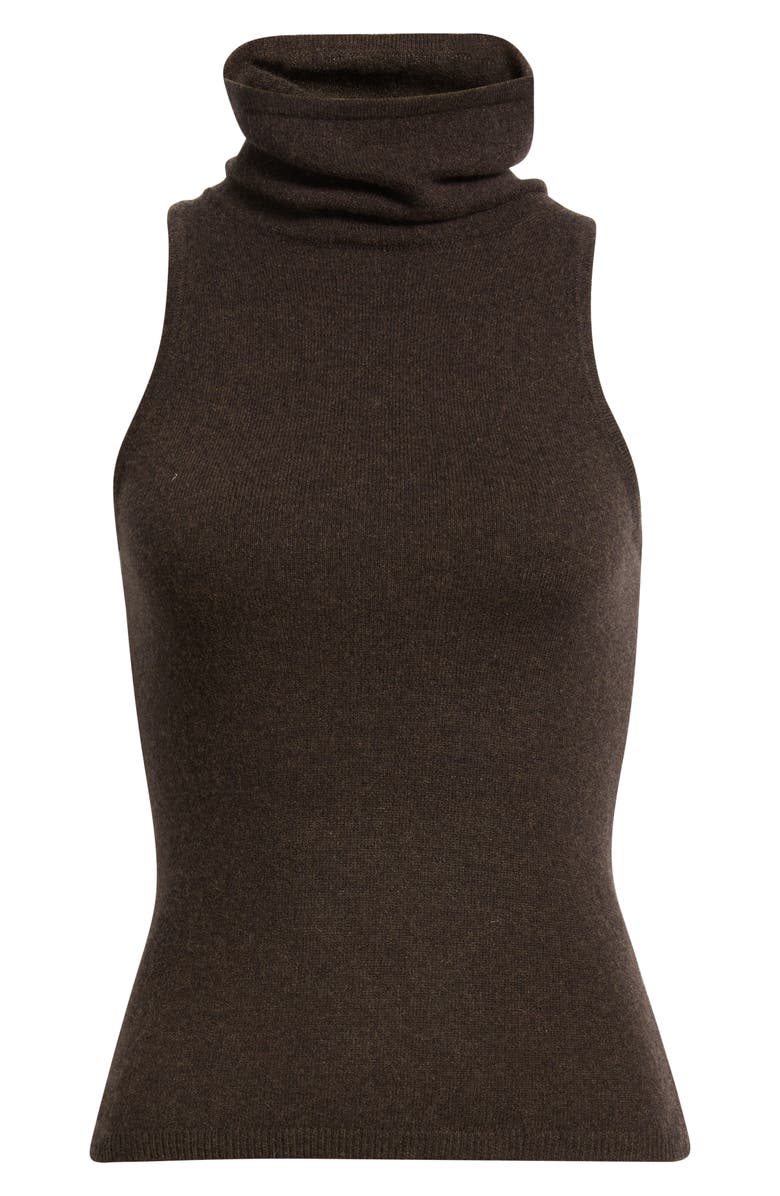 Marcy Sleeveless Cashmere Turtleneck Sweater