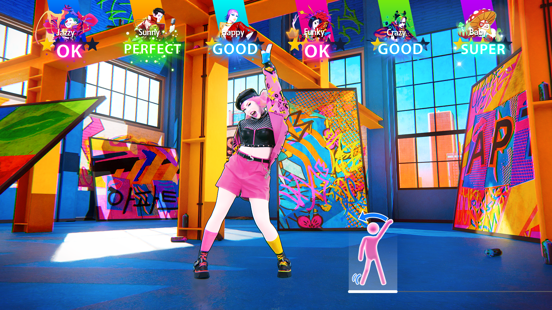 A Just Dance 2026 Edition gameplay screenshot.
