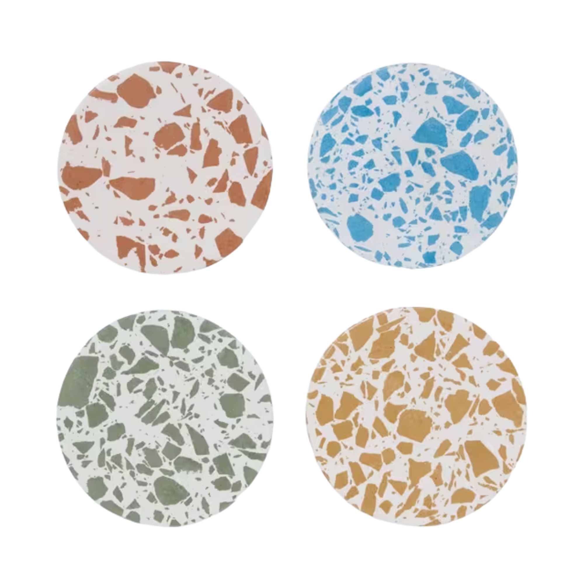 Round Terrazzo Coaster, Set of 4