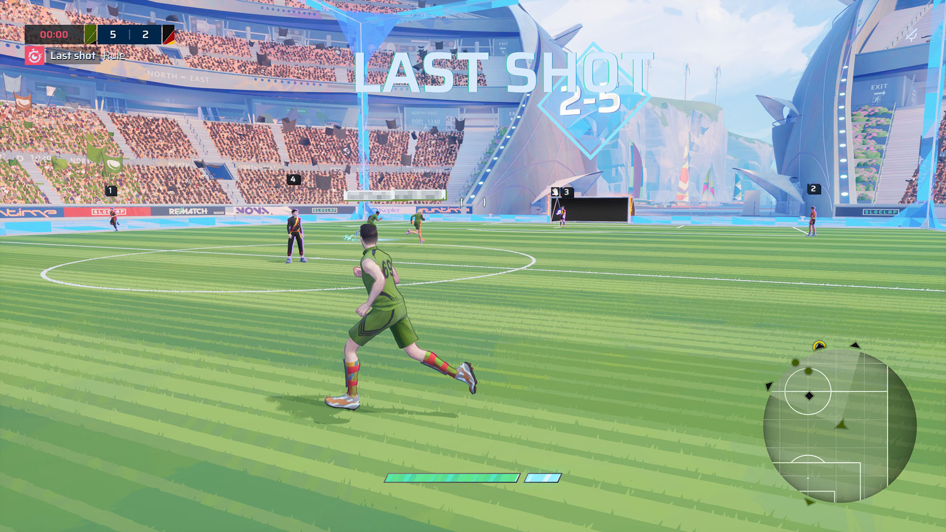 PC screenshot of REMATCH, a soccer game