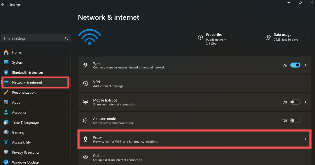 How to set up a proxy server