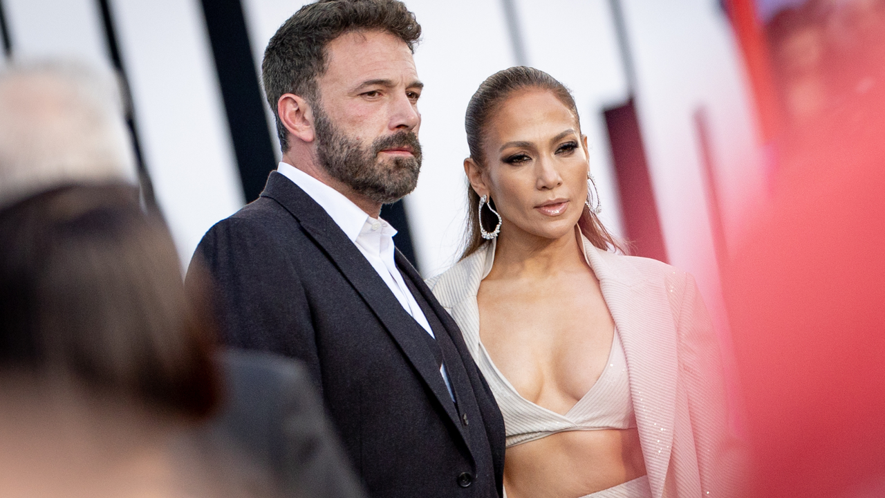 Ben Affleck and Jennifer Lopez attend the Los Angeles premiere of Netflix&#039;s &#039;The Mother&#039; at Westwood Regency Village Theater on May 10, 2023 in Los Angeles, California.