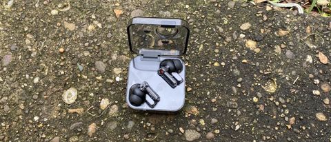 the nothing ear 1 earbuds in their charging case