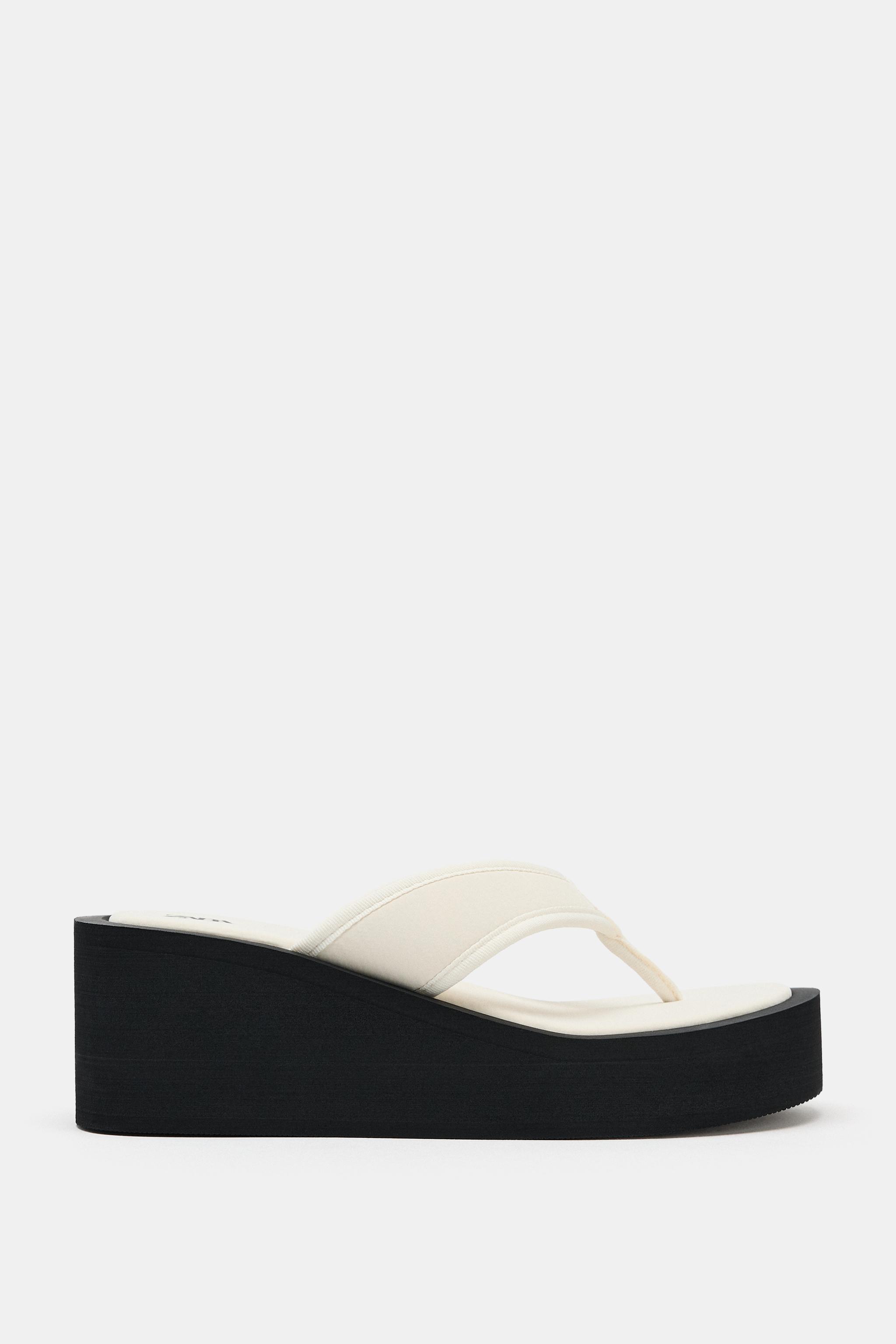 Contrast Platform Sandals - Multicoloured - 2