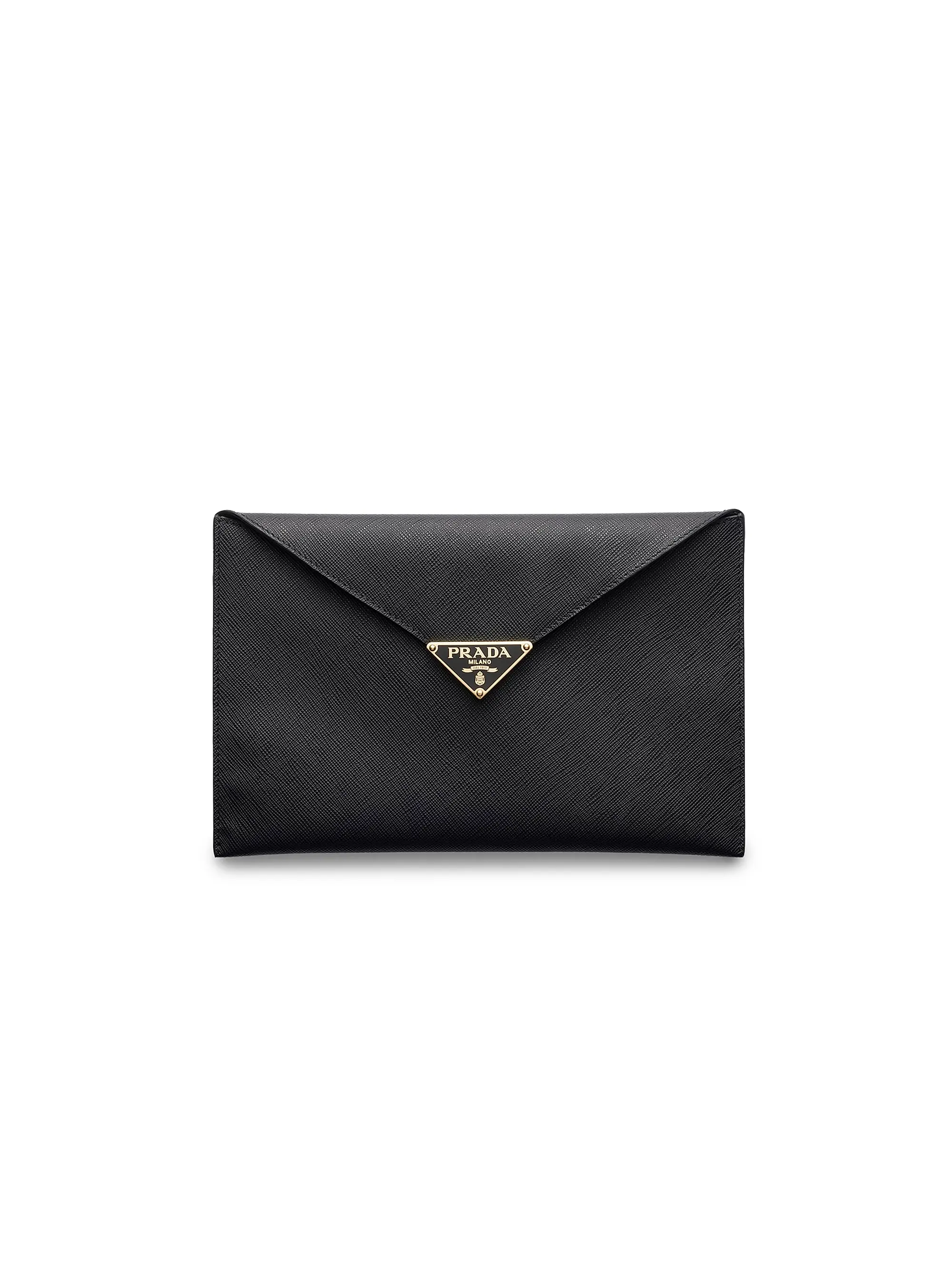 Saffiano Leather Envelope Clutch