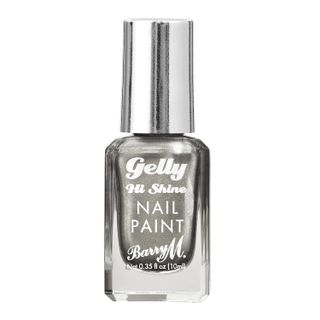 Winter Chrome Nails Barry M Gelly Hi Shine Nail Paint in Agave