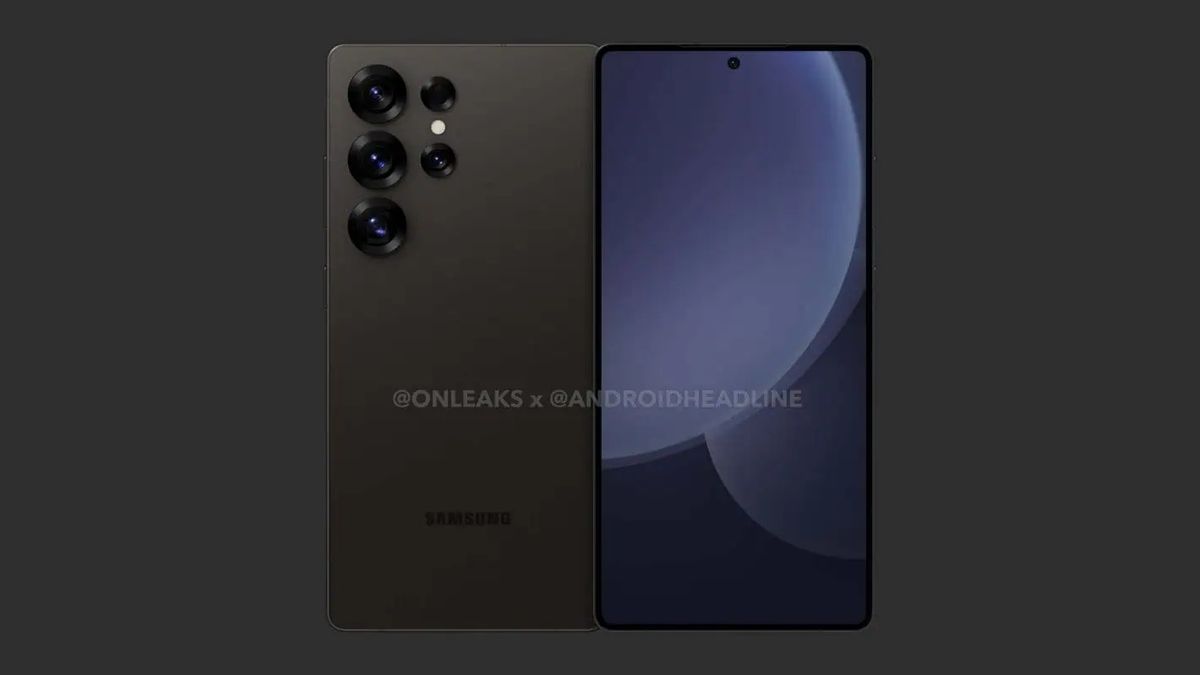 Render of the Samsung Galaxy Ultra S25 by OnLeaks