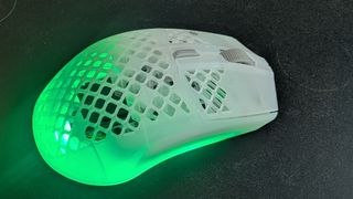 SteelSeries Aerox 3 Wireless Gen 2 mouse on desk