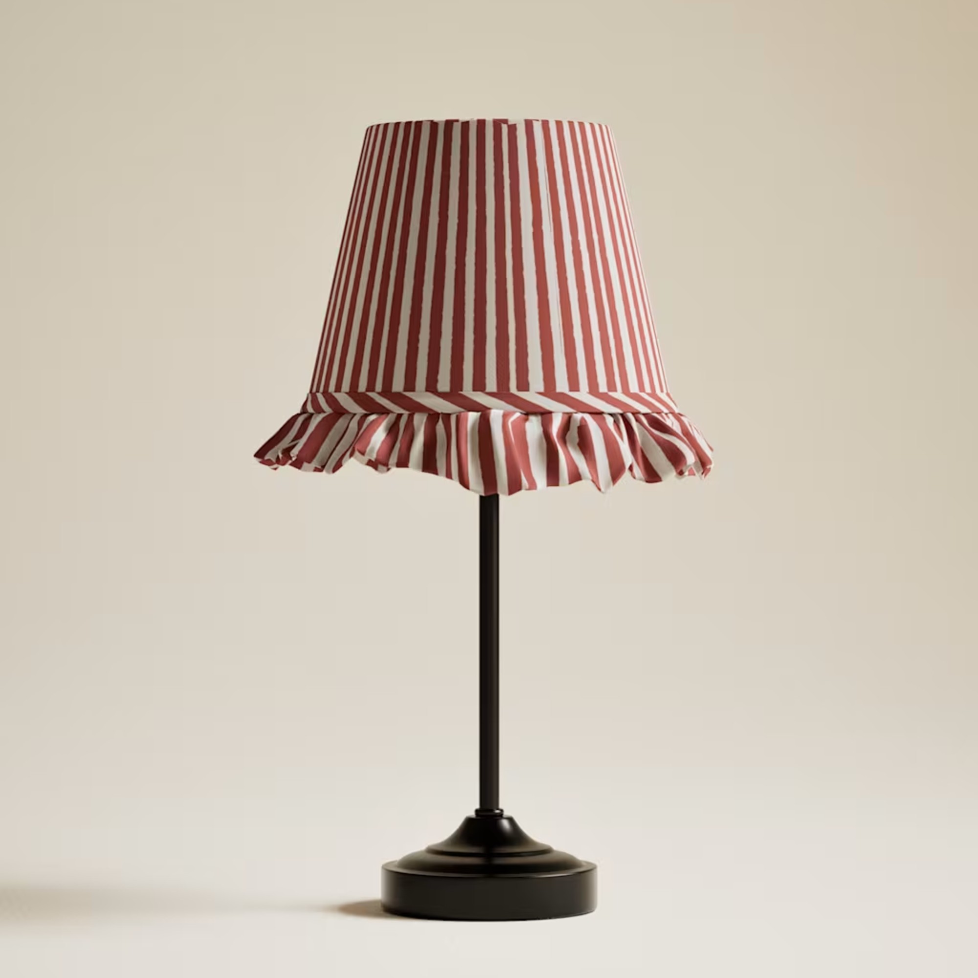 M&amp;amp;S Striped Ruffle Rechargeable Table Lamp