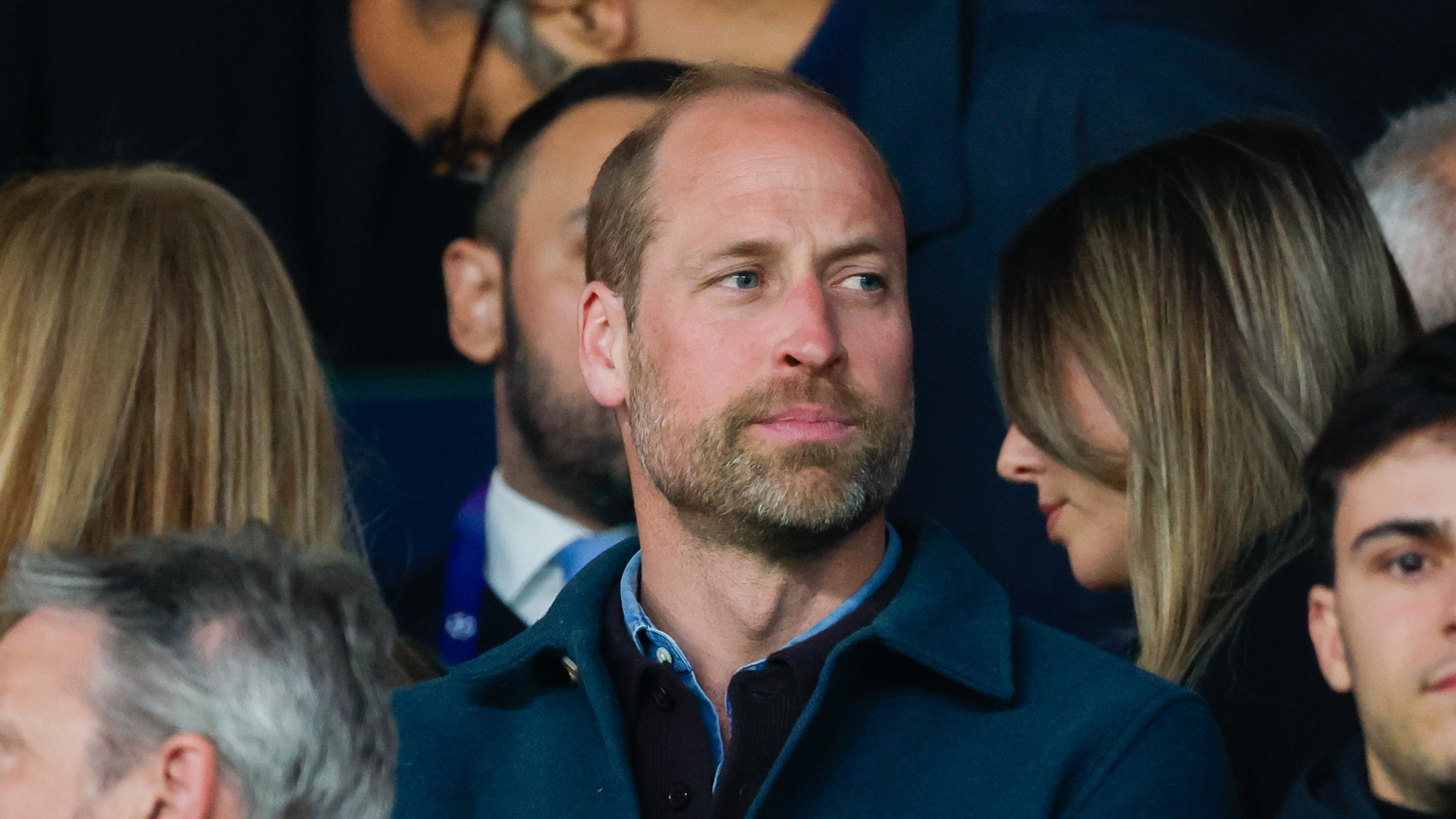 Prince William attends an Aston Villa game