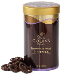 Godiva Dark Chocolate Pretzel Tin: $24.99