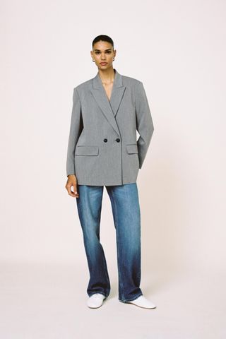 Oversize Double-Breasted Blazer