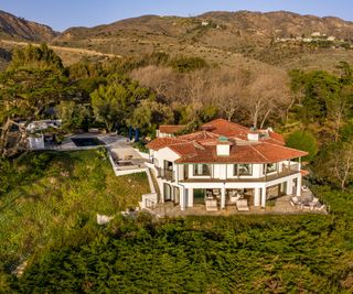 Cindy Crawford's former Malibu mansion aerial view