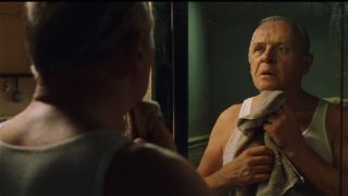Anthony Hopkins in a mirror in Hearts In Atlantis