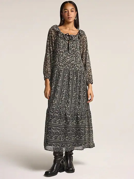 Old Navy X Anna Sui , Tiered Ruffle Maxi Dress
