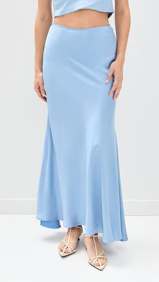 Bardot Monroe Satin Maxi Skirt