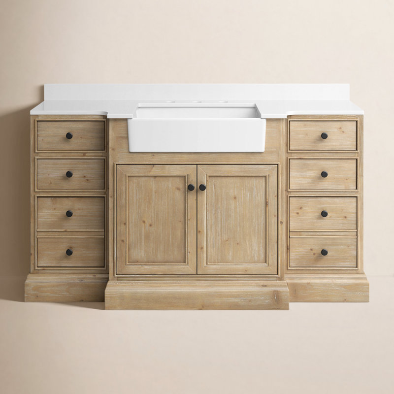 Sand &amp;amp; Stable&amp;trade; Claire 60" Single Bathroom Vanity Set &amp;amp; Reviews | Wayfair
