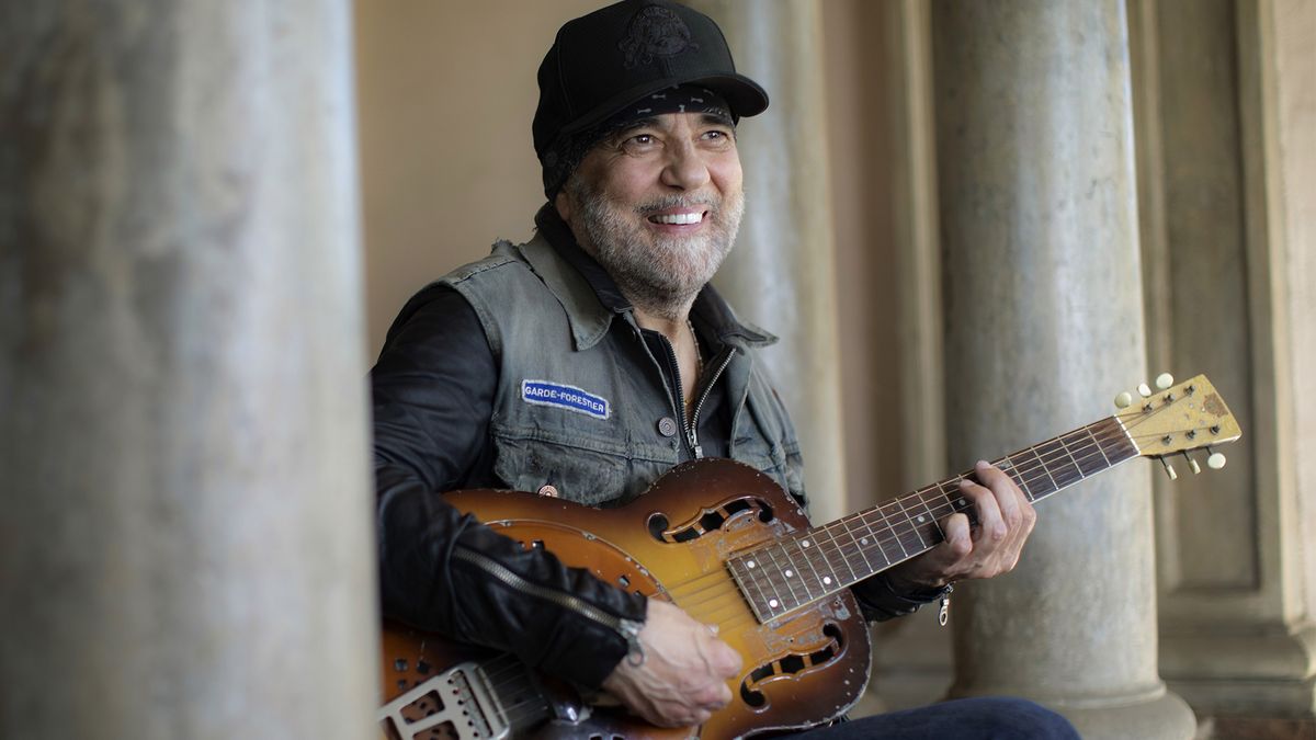 Daniel Lanois at his home in Los Angeles, California, June 21, 2022.