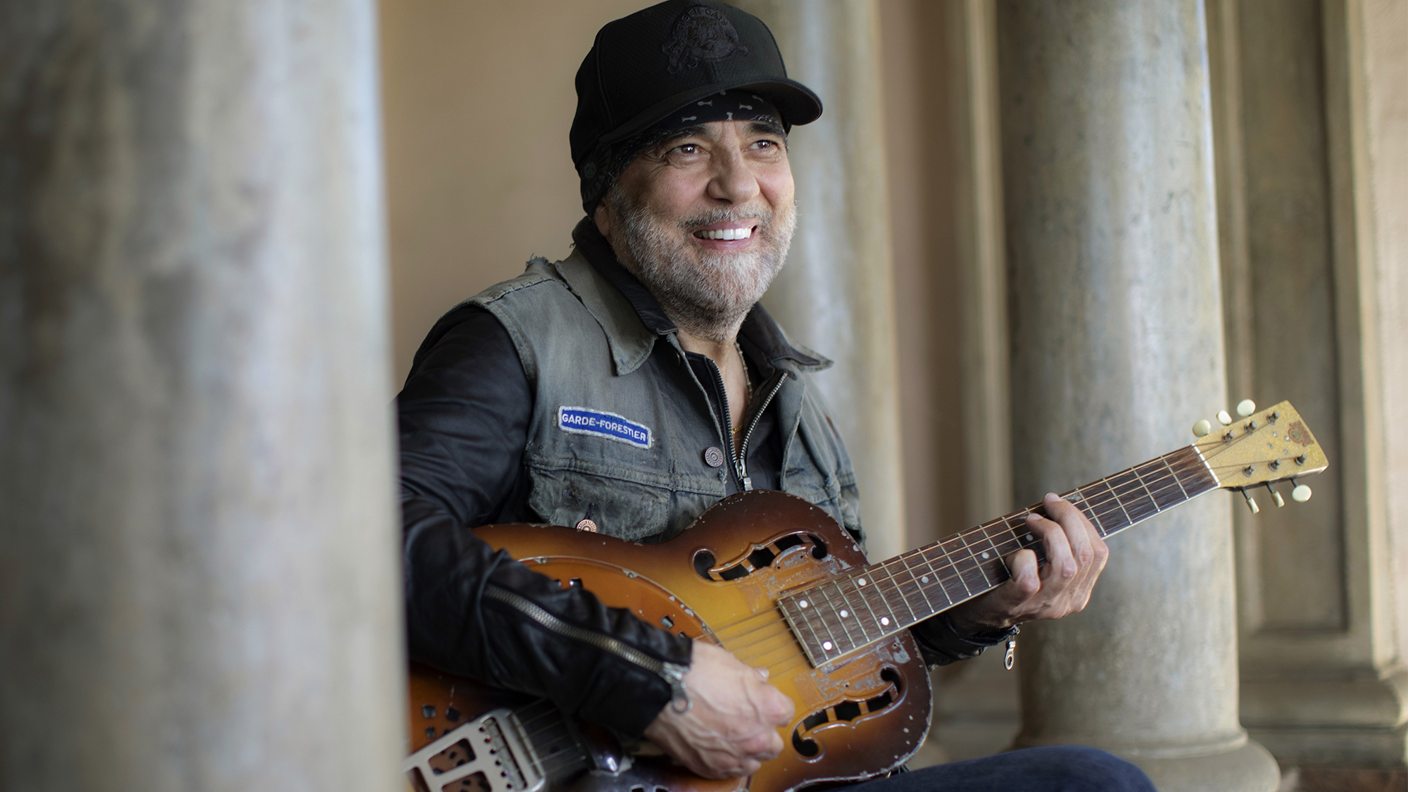 Daniel Lanois, poses for a photo at his home on June 21, 2022 in Los Angeles, California. Lanois released his new record Player, Piano on September 23, 2022.