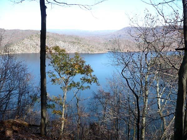 Raystown Lake on a sunny, November day.