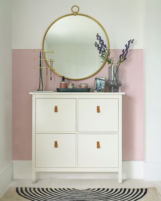 dressing table in a tight space