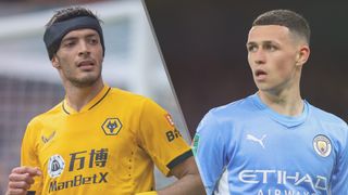 Raul Jimenez of Wolves and Phil Foden of Manchester City could both feature in the Wolves vs Manchester City live stream