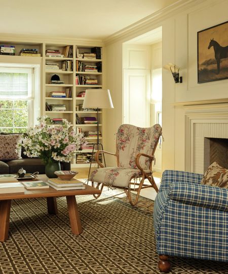 a spring cream bright living room by Heidi Caillier for Lulu and Georgia